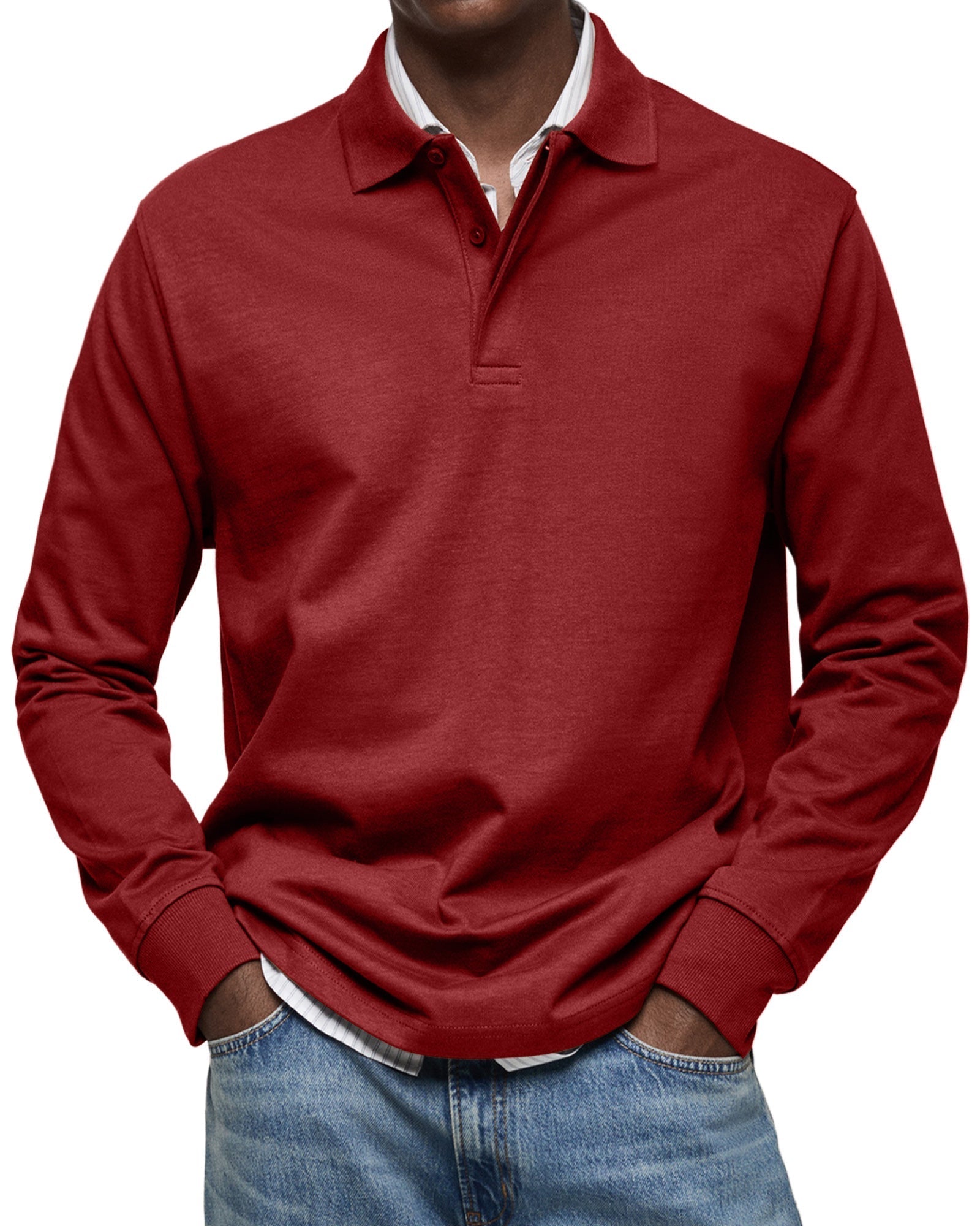 Beeckhoven™ | Casual long-sleeved polo shirt